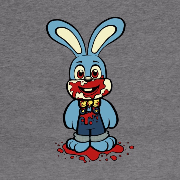 Blue Robbie the Rabbit by jellysoupstudios